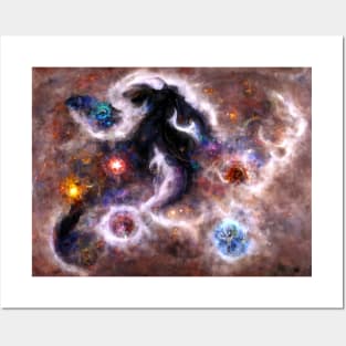 Celestial Symphony: A Captivating Abstract Galactic Nebula Posters and Art